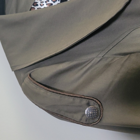 Rare Living Dead Souls Retro Army Green Jacket Size Medium - Picture 10 of 12